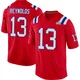 Craig Reynolds ＃13 New England Patriots Game Alternate Super Bowl LX Patch Jersey - Youth Red