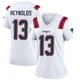 Craig Reynolds ＃13 New England Patriots Game Jersey - Women's White