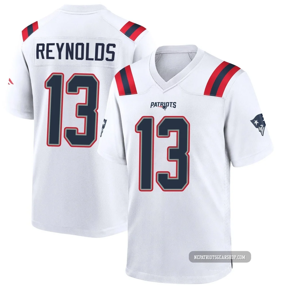 Craig Reynolds ＃13 New England Patriots Game Jersey - Youth White