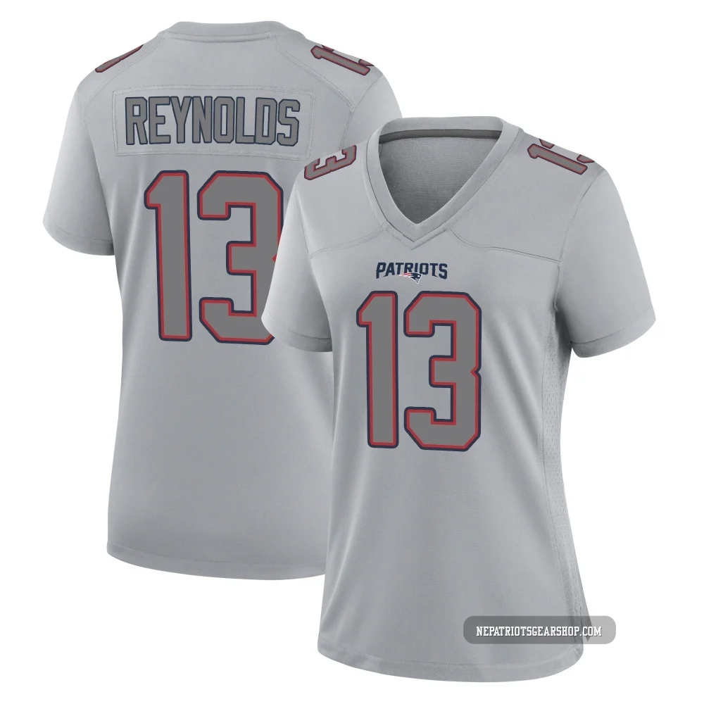 Craig Reynolds ＃13 New England Patriots Game Silver Atmosphere Fashion Jersey - Women's