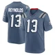 Craig Reynolds ＃13 New England Patriots Game Storm 2025 Rivalries Collection Jersey - Men's Blue