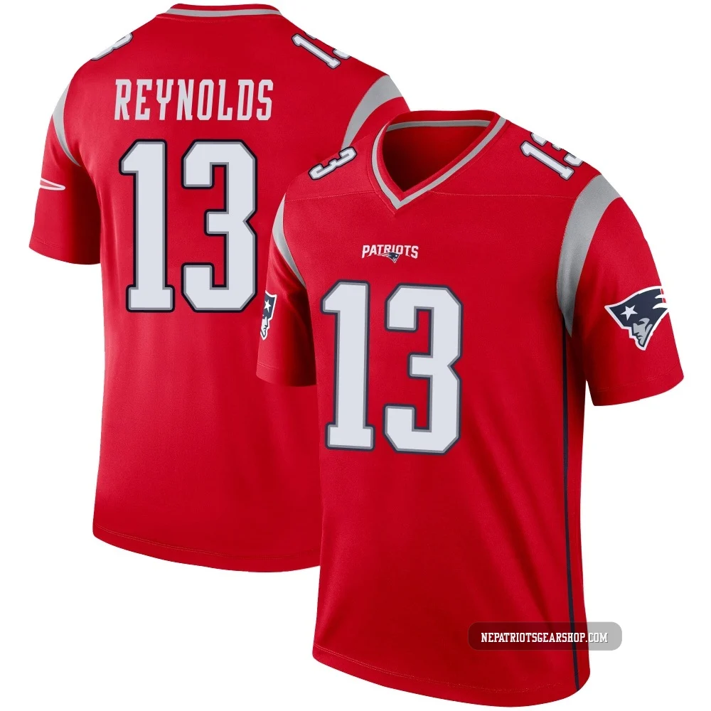 Craig Reynolds ＃13 New England Patriots Legend Inverted Jersey - Men's Red