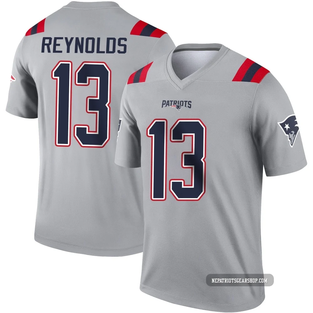 Craig Reynolds ＃13 New England Patriots Legend Inverted Jersey - Youth Gray