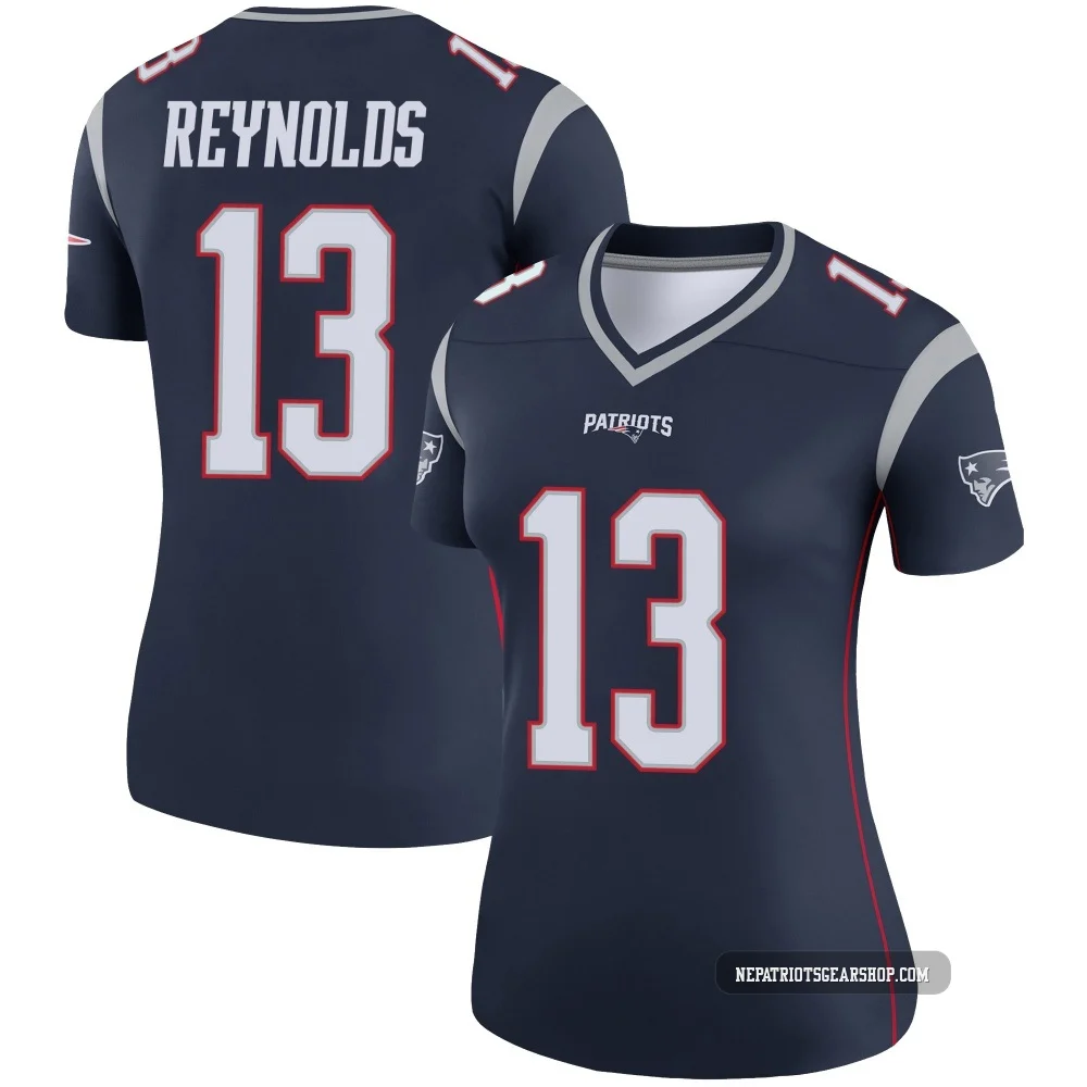Craig Reynolds ＃13 New England Patriots Legend Jersey - Women's Navy