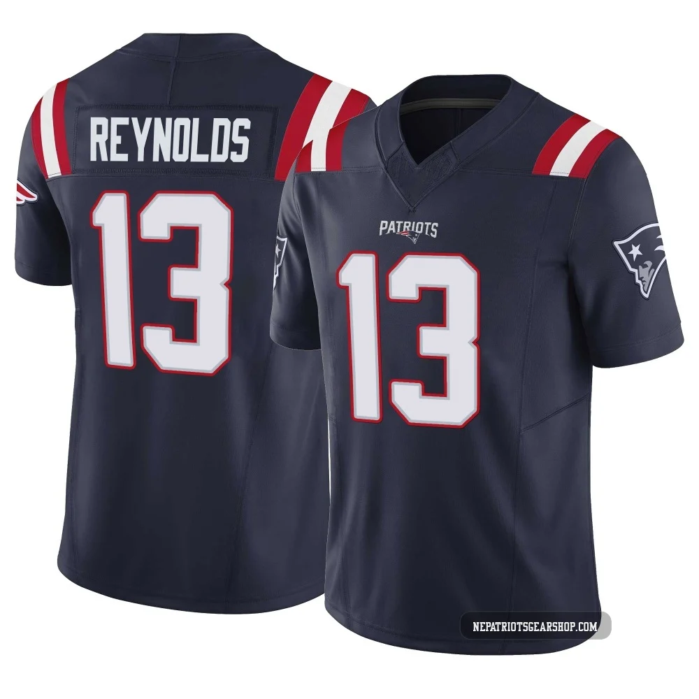 Craig Reynolds ＃13 New England Patriots Limited Vapor F.U.S.E. Jersey - Men's Navy