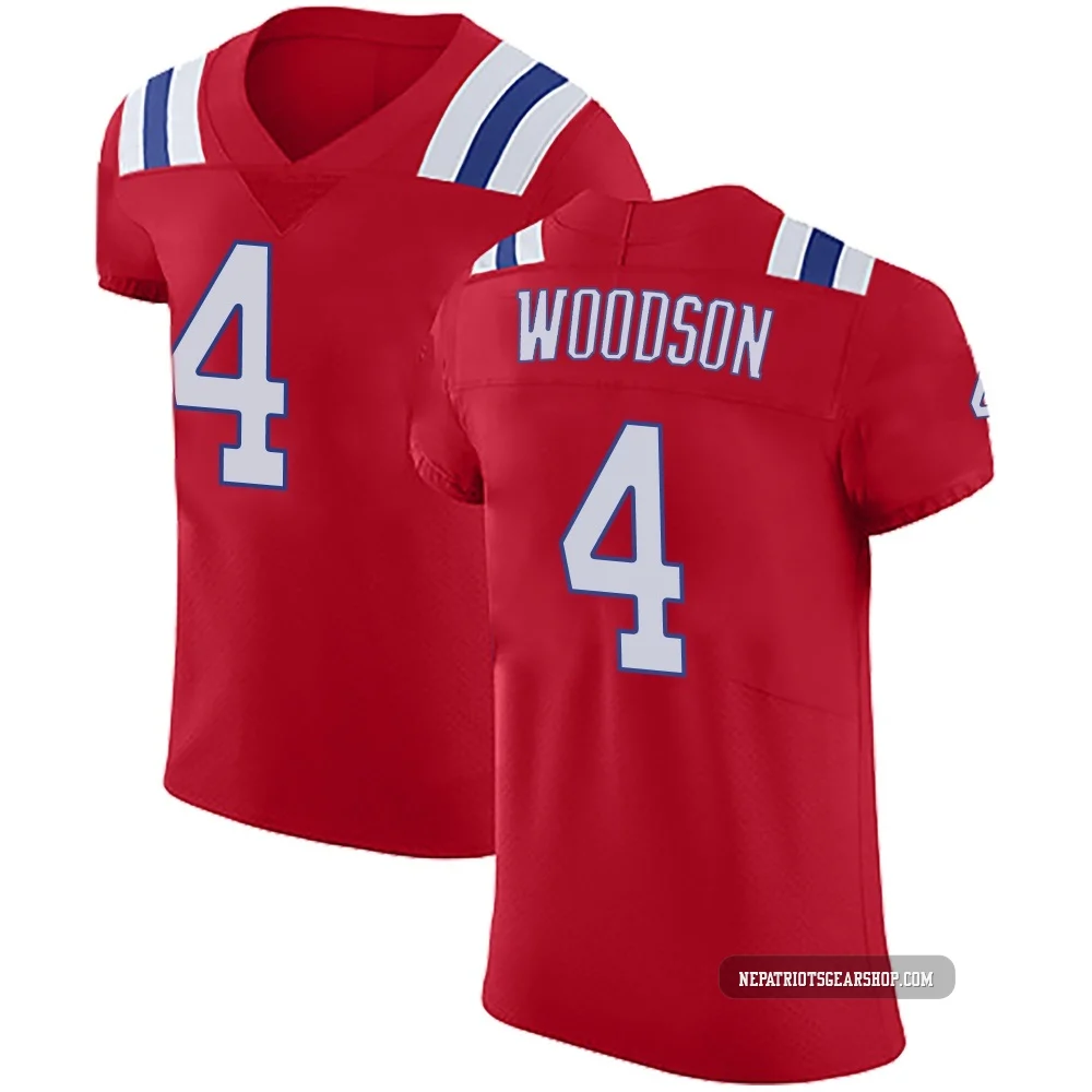 Craig Woodson ＃4 New England Patriots Elite Vapor Untouchable Alternate Jersey - Men's Red