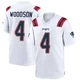 Craig Woodson ＃4 New England Patriots Game Jersey - Men's White