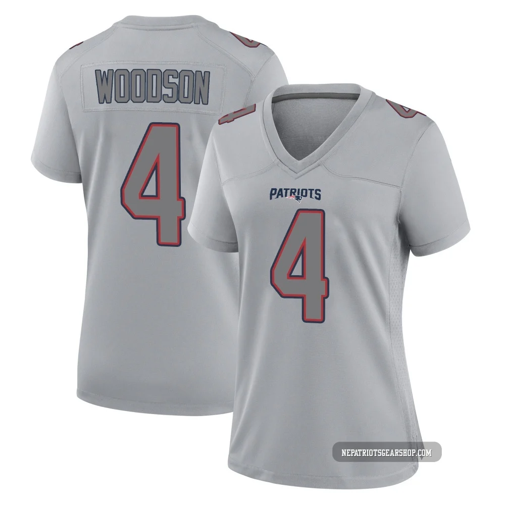 Craig Woodson ＃4 New England Patriots Game Silver Atmosphere Fashion Jersey - Women's
