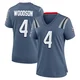 Craig Woodson ＃4 New England Patriots Game Storm 2025 Rivalries Collection Jersey - Women's Blue