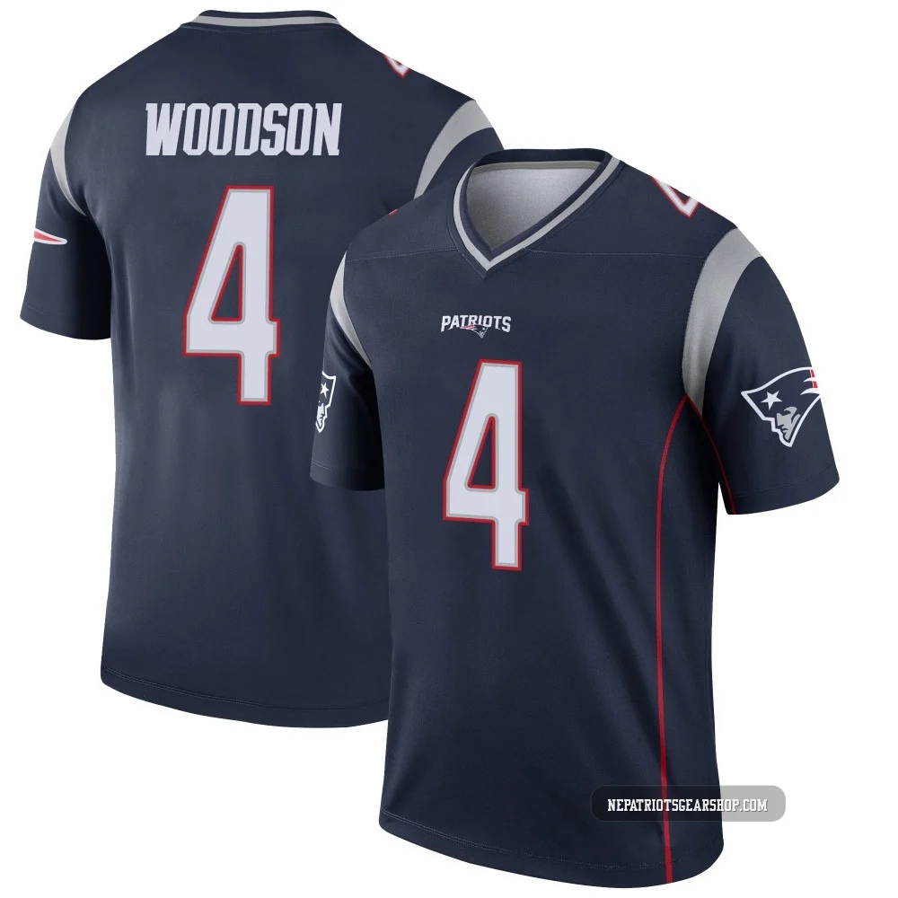 Craig Woodson ＃4 New England Patriots Legend Jersey - Youth Navy
