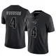 Craig Woodson ＃4 New England Patriots Limited Reflective Jersey - Men's Black