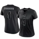 Craig Woodson ＃4 New England Patriots Limited Reflective Jersey - Women's Black