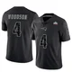 Craig Woodson ＃4 New England Patriots Limited Reflective Super Bowl LX Patch Jersey - Youth Black