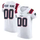 Custom ＃00 New England Patriots Elite Vapor Untouchable Super Bowl LX Patch Jersey - Men's White