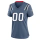 Custom ＃00 New England Patriots Game Storm 2025 Rivalries Collection Jersey - Women's Blue