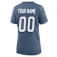 Custom ＃00 New England Patriots Game Storm 2025 Rivalries Collection Jersey - Women's Blue