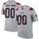 Custom ＃00 New England Patriots Legend Inverted Jersey - Men's Gray