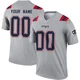 Custom ＃00 New England Patriots Legend Inverted Jersey - Youth Gray