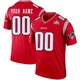 Custom ＃00 New England Patriots Legend Inverted Super Bowl LX Patch Jersey - Youth Red
