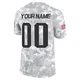 Custom ＃00 New England Patriots Limited 2024 Salute to Service Jersey - Men's Arctic Camo