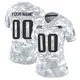 Custom ＃00 New England Patriots Limited 2024 Salute to Service Jersey - Women's Arctic Camo