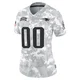 Custom ＃00 New England Patriots Limited 2024 Salute to Service Jersey - Women's Arctic Camo