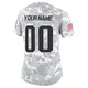 Custom ＃00 New England Patriots Limited 2024 Salute to Service Jersey - Women's Arctic Camo