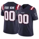 Custom ＃00 New England Patriots Limited Vapor F.U.S.E. Jersey - Youth Navy
