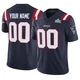 Custom ＃00 New England Patriots Limited Vapor F.U.S.E. Super Bowl LX Patch Jersey - Men's Navy