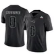 Dametrious Crownover ＃0 New England Patriots Limited Reflective Super Bowl LX Patch Jersey - Youth Black