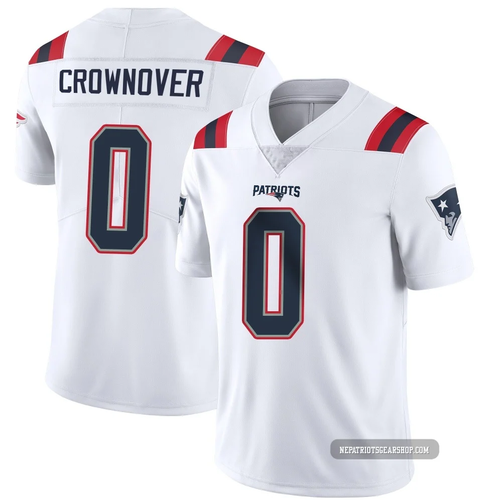 Dametrious Crownover ＃0 New England Patriots Limited Vapor Untouchable Jersey - Men's White
