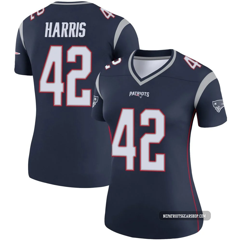 Darius Harris ＃42 New England Patriots Legend Jersey - Women's Navy