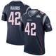 Darius Harris ＃42 New England Patriots Legend Super Bowl LX Patch Jersey - Men's Navy