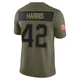 Darius Harris ＃42 New England Patriots Limited 2025 Salute to Service Jersey - Men's Olive