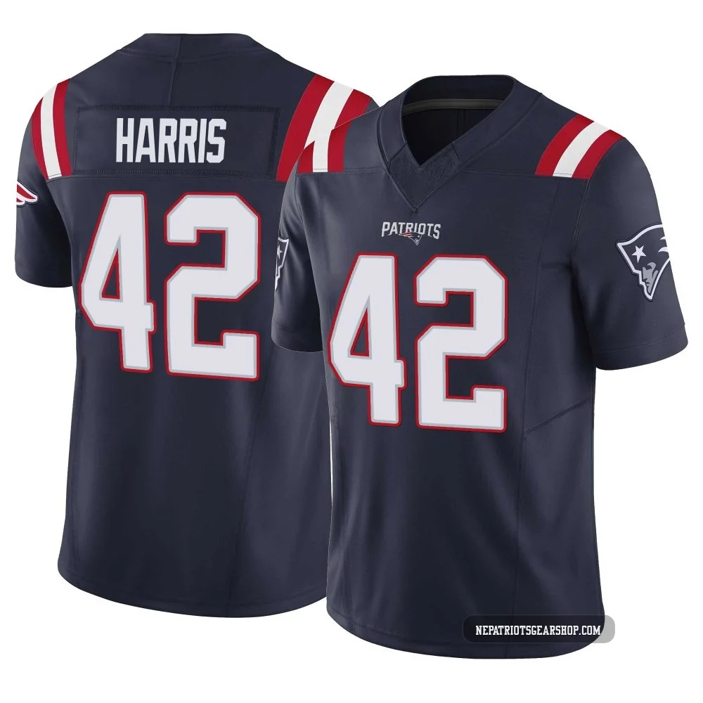 Darius Harris ＃42 New England Patriots Limited Vapor F.U.S.E. Jersey - Men's Navy
