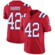 Darius Harris ＃42 New England Patriots Limited Vapor Untouchable Alternate Jersey - Men's Red