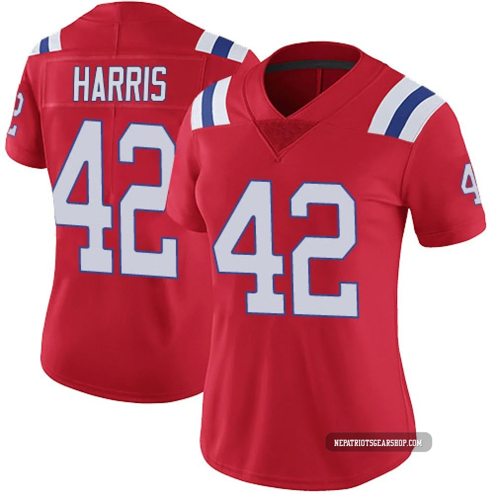 Darius Harris ＃42 New England Patriots Limited Vapor Untouchable Alternate Jersey - Women's Red