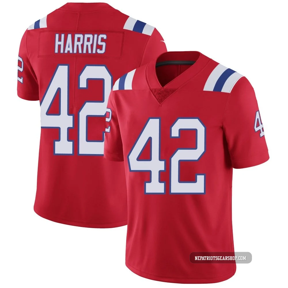Darius Harris ＃42 New England Patriots Limited Vapor Untouchable Alternate Jersey - Youth Red