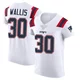 David Wallis ＃30 New England Patriots Elite Vapor Untouchable Jersey - Men's White