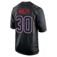 David Wallis ＃30 New England Patriots Game Carbon Fashion Jersey - Youth Black