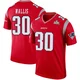 David Wallis ＃30 New England Patriots Legend Inverted Super Bowl LX Patch Jersey - Men's Red