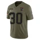 David Wallis ＃30 New England Patriots Limited 2025 Salute to Service Jersey - Men's Olive