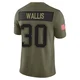David Wallis ＃30 New England Patriots Limited 2025 Salute to Service Jersey - Youth Olive