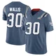 David Wallis ＃30 New England Patriots Limited Storm 2025 Rivalries Collection Super Bowl LX Patch Jersey - Youth Blue