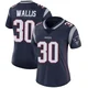 David Wallis ＃30 New England Patriots Limited Team Color Vapor Untouchable Jersey - Women's Navy