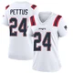 Dell Pettus ＃24 New England Patriots Game Jersey - Women's White