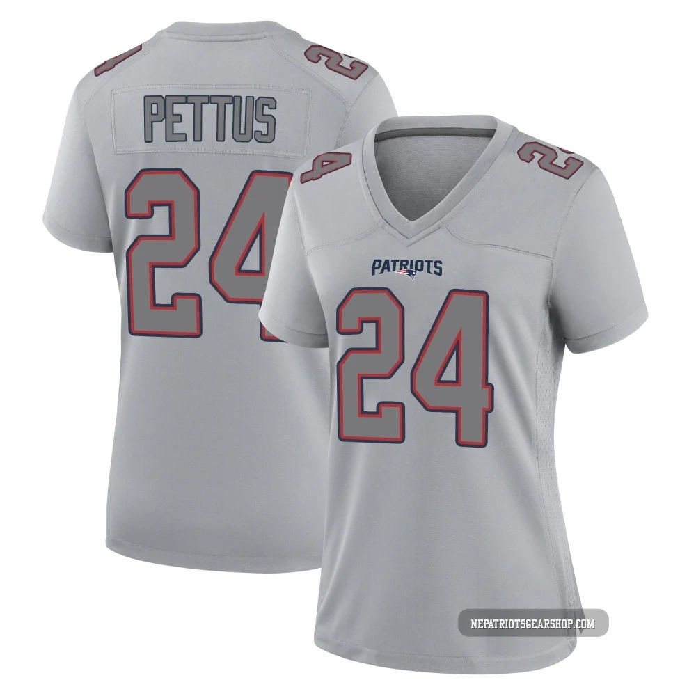 Dell Pettus ＃24 New England Patriots Game Silver Atmosphere Fashion Jersey - Women's
