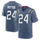 Dell Pettus ＃24 New England Patriots Game Storm 2025 Rivalries Collection Jersey - Men's Blue