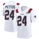 Dell Pettus ＃24 New England Patriots Game Super Bowl LX Patch Jersey - Men's White