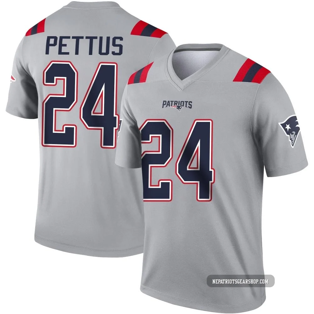 Dell Pettus ＃24 New England Patriots Legend Inverted Jersey - Men's Gray